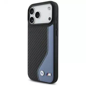 BMW M Carbon Logo MagSafe Case für iPhone 17 Pro Max Blau