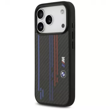 BMW M Kevlar Lines & Logo MagSafe Case für iPhone 17 Pro Schwarz