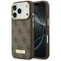 Guess 4G Logo Plate MagSafe Case für Apple iPhone 17 Pro Braun
