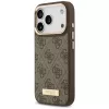 Guess 4G Logo Plate MagSafe Case für Apple iPhone 17 Pro Braun