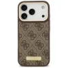 Guess 4G Logo Plate MagSafe Case für Apple iPhone 17 Pro Braun