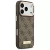 Guess 4G Logo Plate MagSafe Case für Apple iPhone 17 Pro Braun