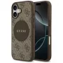 Guess 4G Circle Classic Logo MagSafe Back Cover für Apple iPhone 17 - Braun