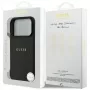 Guess Grained Ring MagSafe Case für iPhone 17 Pro Max (Schwarz)