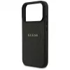 Guess Grained Ring MagSafe Case für iPhone 17 Pro Max (Schwarz)
