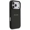 Guess Grained Ring MagSafe Case für iPhone 17 Pro Max (Schwarz)
