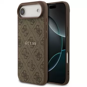 Guess 4G Ring Classic Logo MagSafe Case für iPhone Air Braun