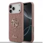 Guess Fixed Glitter Big 4G Case für iPhone 17 Pro Max (Pink)