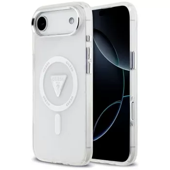 Guess IML Gradient Triangle Logo MagSafe Case für iPhone Air Transparent