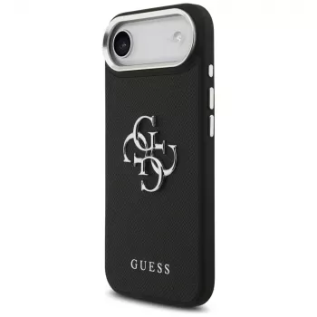 Guess Grained Big 4G Classic Logo Hülle für iPhone Air – Schwarz