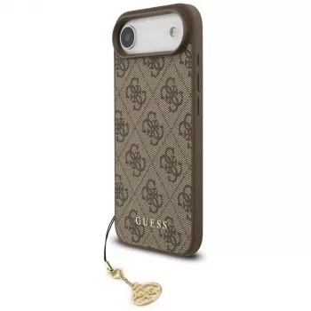 Guess 4G Charms Collection MagSafe Case für iPhone 13 Pro Max (Braun)