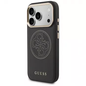 Guess Perforated 4G MagSafe Case für iPhone 17 Pro Schwarz