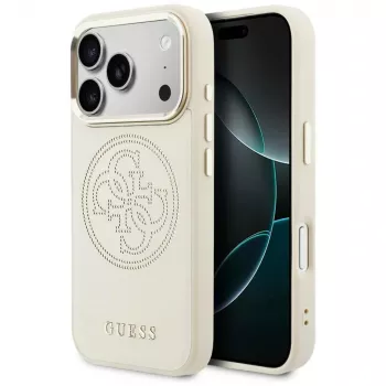 Guess Perforated 4G MagSafe Case für Apple iPhone 17 Pro Max - Beige