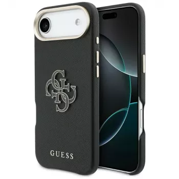 Guess FW Resin Logo Case für iPhone Air Schwarz