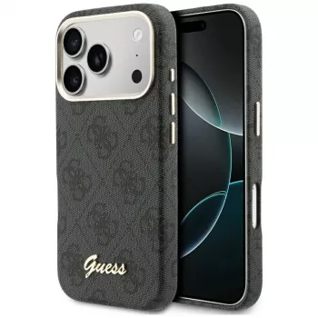 Guess 4G Script MagSafe Case für iPhone 17 Pro Schwarz
