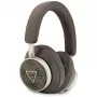 Guess 4G Triangle Logo Wireless Bluetooth 5.4 On-Ear Kopfhörer mit ENC - Braun