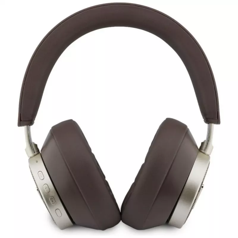 Guess 4G Triangle Logo Wireless Bluetooth 5.4 On-Ear Kopfhörer mit ENC - Braun