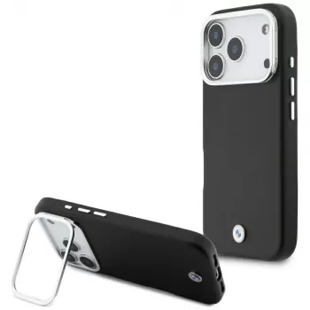 BMW M Sign Metal Logo MagSafe-Hülle für iPhone 17 Pro, Schwarz