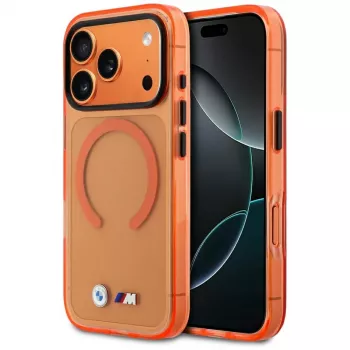 BMW M IML Metal Logos MagSafe-Hülle für iPhone 17 Pro Max, Orange