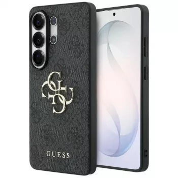 Guess 4G Big Metal Logo Case für Samsung Galaxy S26 Ultra, Schwarz