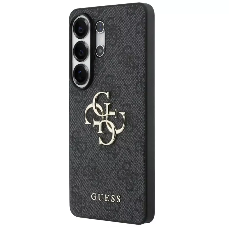 Guess 4G Big Metal Logo Case für Samsung Galaxy S26 Ultra, Schwarz