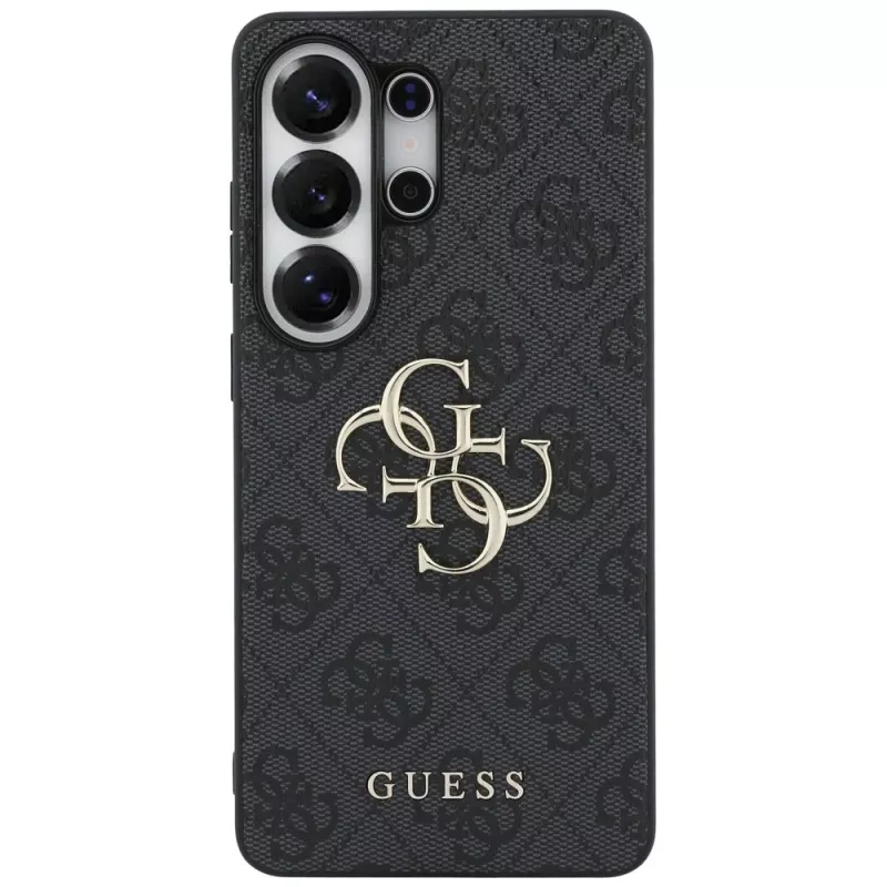 Guess 4G Big Metal Logo Case für Samsung Galaxy S26 Ultra, Schwarz