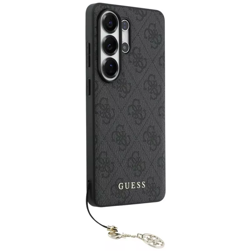 Guess 4G Classic Logo Charm MagSafe Case für Samsung Galaxy S26 Ultra (Schwarz)