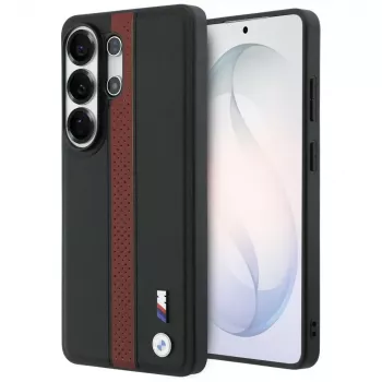 BMW Perforated Stripe Logo MagSafe Case für Samsung Galaxy S26 Ultra Rot