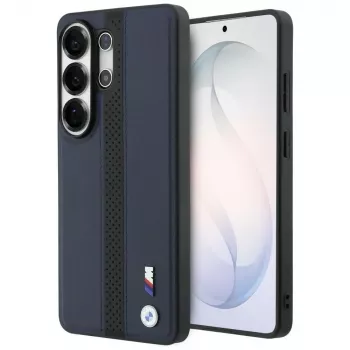 BMW Perforated Stripe Logo MagSafe Case für Samsung Galaxy S26 Ultra - Navy Blue