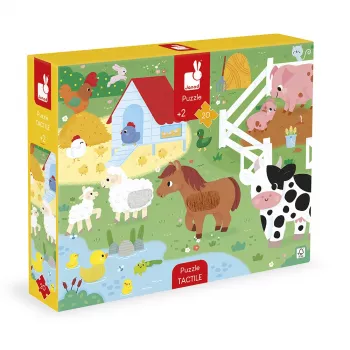 Janod Sensory Touch Puzzle Farm 20 Teile 2+