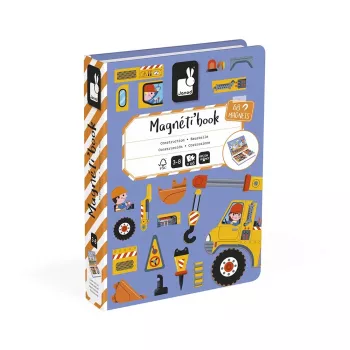 Janod Magnetibook Baustelle magnetisches Lernspiel