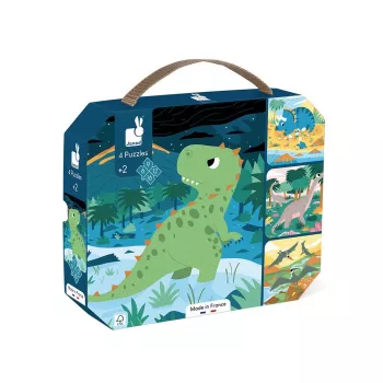 Janod Progressives Puzzle Dinosaurier J02541