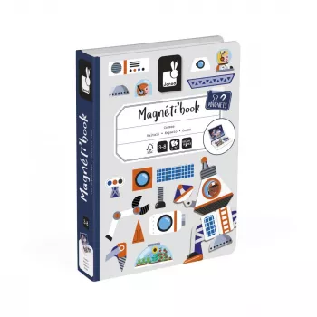 Janod Magnetibook Kosmos magnetisches Lernspiel – Weltraum-Thema