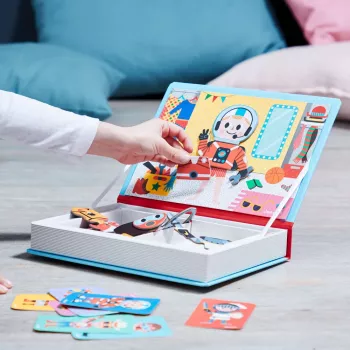 Janod Magnetibook Magnetbuch Jungenkostüme