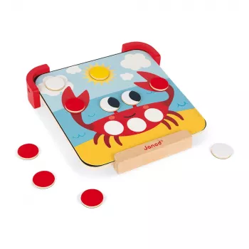 Janod Magnetisches Holzpuzzle - Farben lernen
