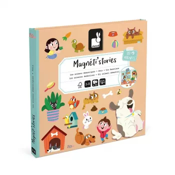 Janod Magneti'stories Haustiere Magnetische Geschichtenbox