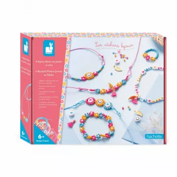 Janod DIY Schmuckherstellungsset Blumenperlen 6+