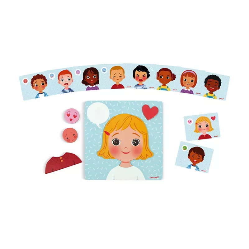 Janod Magnetpuzzle Emotionen