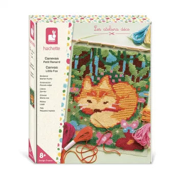 Janod Kreativ-Stickerset Leinwand Fuchs 8+