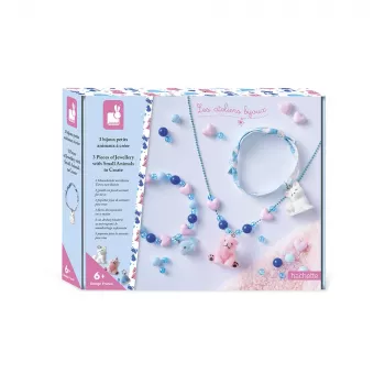 Janod DIY Schmuckherstellungsset Kleine Tiere 6+