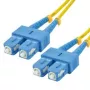 MCL Samar FJOS2/SCSC-1M OS2 Singlemode Simplex Glasfaser-Patchkabel SC/SC 1 m Gelb