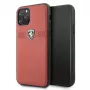 Ferrari Off Track Leather Hard Case für Apple iPhone 11 Pro - Rot