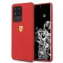 Ferrari Hardcase FESSIHCS69RE Silikon-Rückseitenhülle für Samsung Galaxy S20 Ultra - Rot