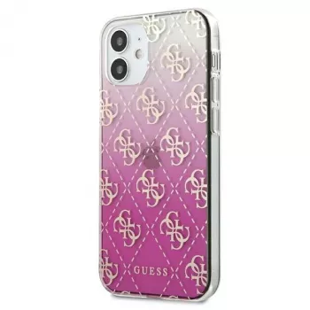 Guess GUHCP12SPCU4GGPI iPhone 12 mini 5,4 Zoll Pink Hard Case 4G Gradient