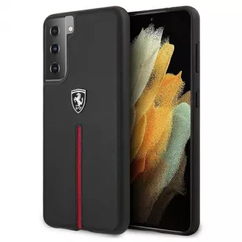Ferrari FEOSIHCS21MBK S21+ G996 Black Hardcase Off Track Leather Nylon Stripe
