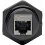 Eaton Tripp Lite N206-BC01-IND RJ45 Bulkhead-Kupplung Cat5/Cat6 Buchse-Buchse geschirmt Industrie IP68 Staubschutzkappe TAA