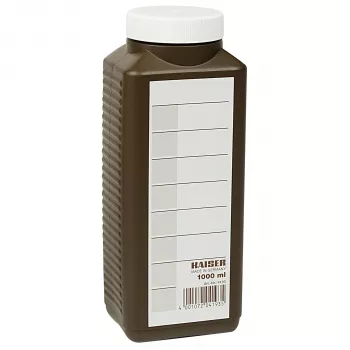 KAISER FOTOTECHNIK Chemikalien-Vorratsflasche 1000ml, Braun 4193