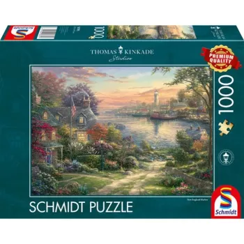 SCHMIDT SPIELE Thomas Kinkade Studios: Harbor in New England (1000 Teile)