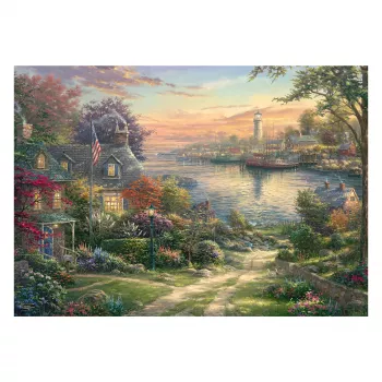 SCHMIDT SPIELE Thomas Kinkade Studios: Harbor in New England (1000 Teile)
