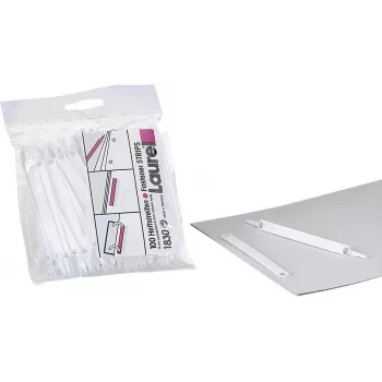 LAUREL Easy Clip Heftstreifen Weiß Kurz 100 Stück